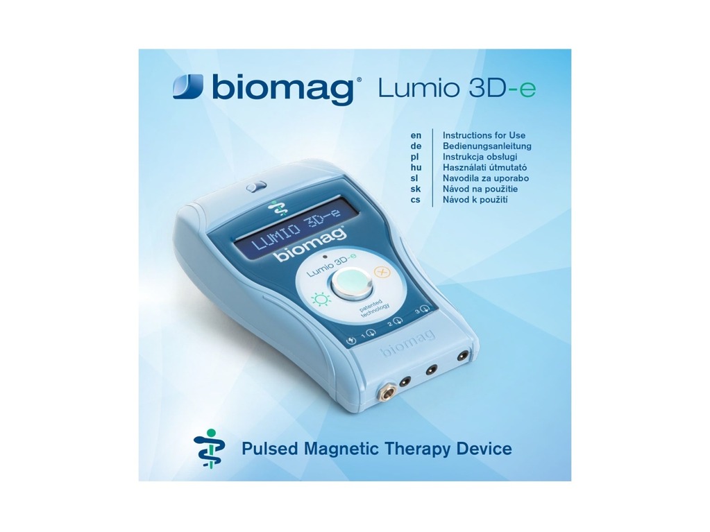 Instrucciones de uso del aparato de magnetoterapia Lumio 3D-e - vista previa